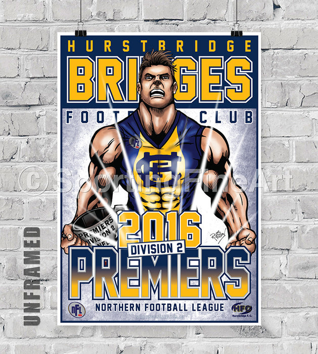 Hurstbridge FC 2016 Premiership Poster