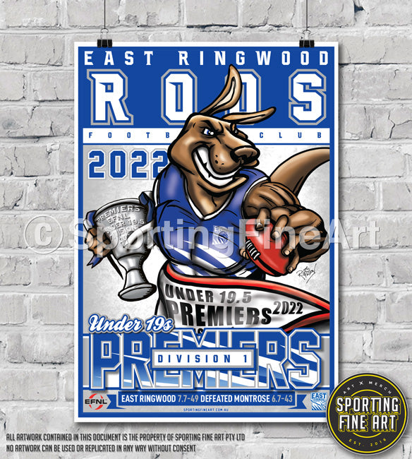 East Ringwood FC Under 19 2022 Premiership Poster