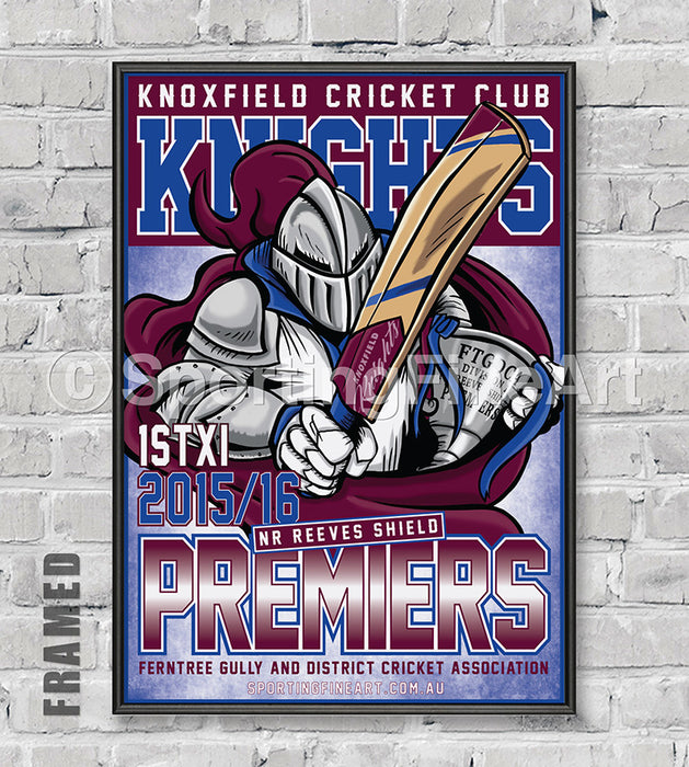 Knoxfield Cricket Club 2015/16 Premiership Poster