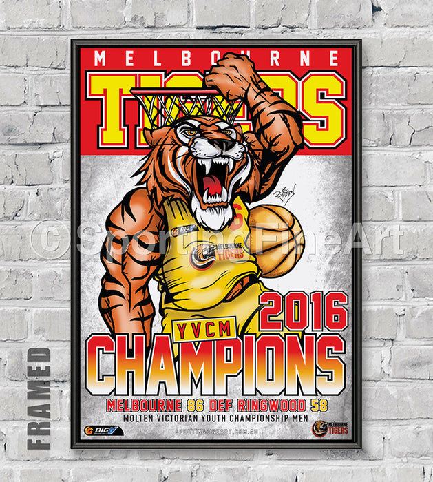 Melbourne Tigers YVCM 2016 Championship Poster