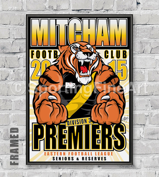 Mitcham FC 2015 Premiership Poster