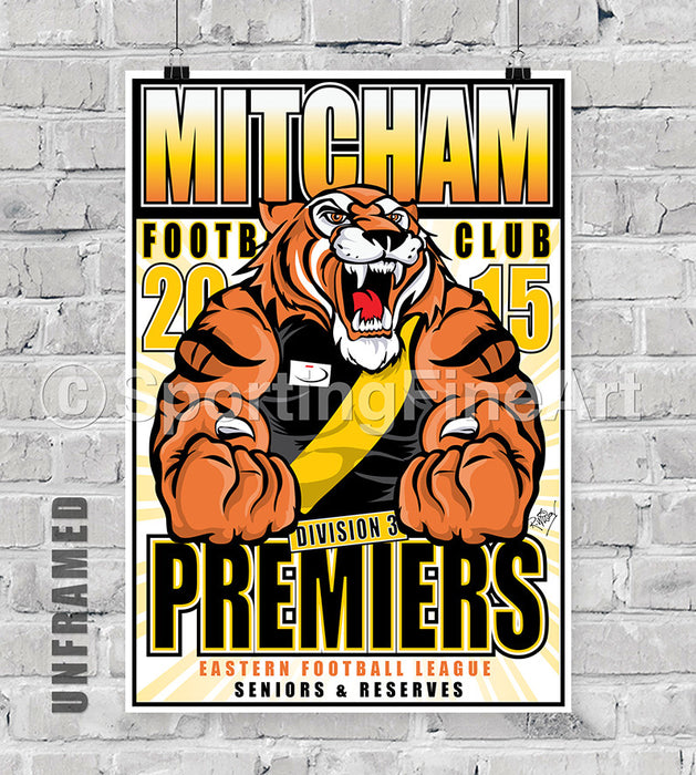 Mitcham FC 2015 Premiership Poster