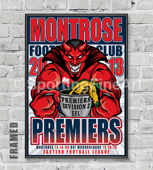 Montrose Football Club 2013 Premiership Poster