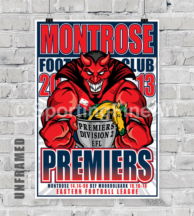 Montrose Football Club 2013 Premiership Poster