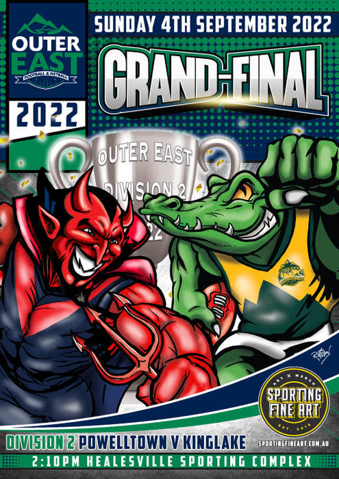 Outer East 2022 Division 2 Grand Final Poster