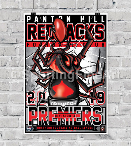 Panton Hill FC 2019 Premiership Poster
