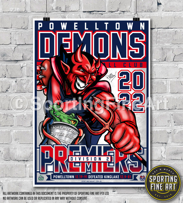 Powelltown FNC 2022 Premiership Poster