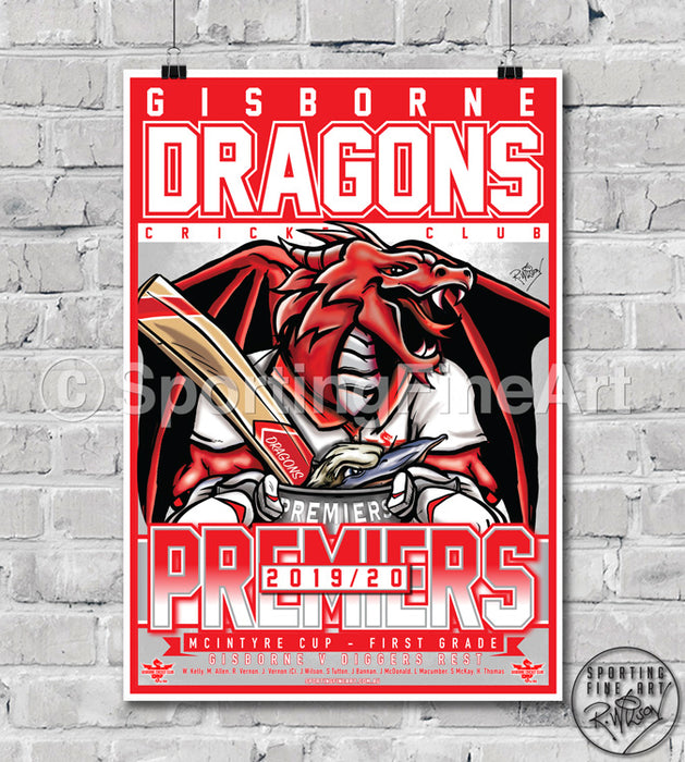Gisborne CC 2019/20 Premiership Poster