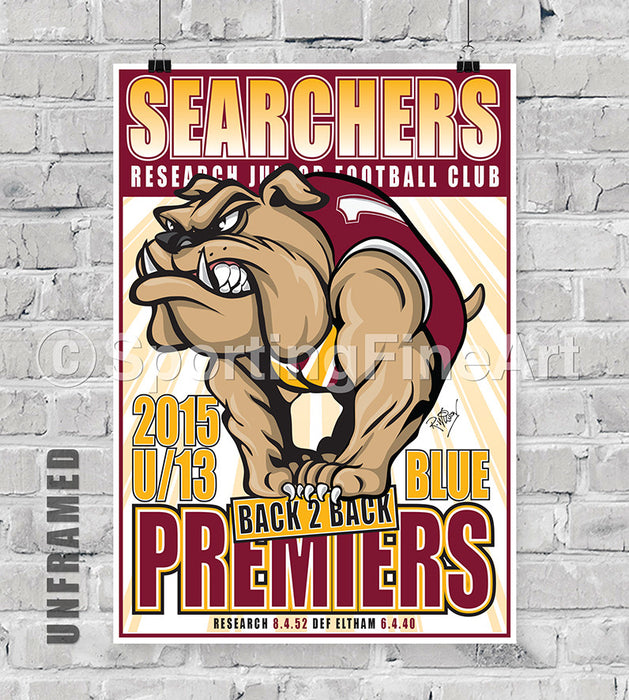 Research JFC U13 2015 Premiership Poster