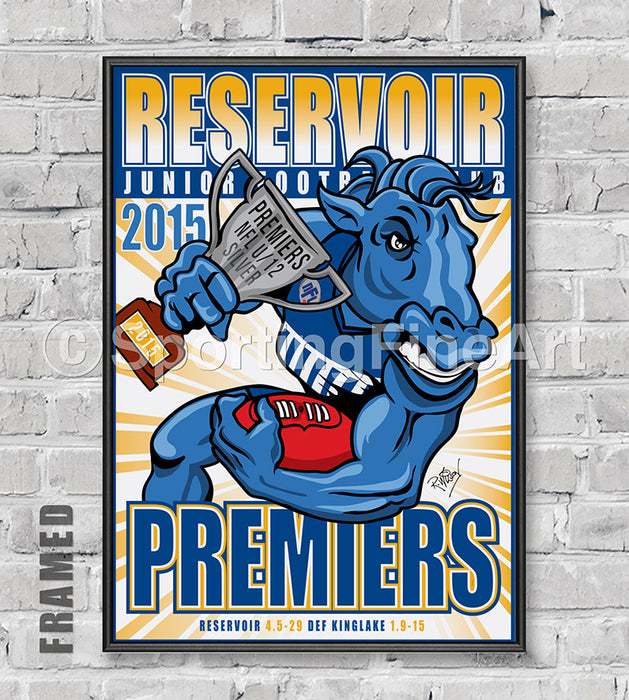 Reservoir Junior Football Club U12 2015 Premiership Poster