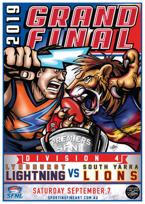 SFNL Division 4 Grand Final Poster