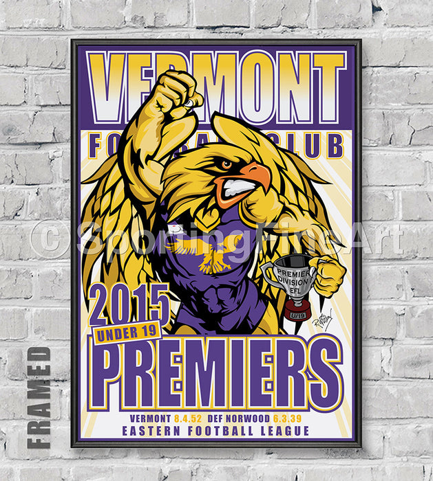 Vermont Football Club U19 2015 Premiership Poster
