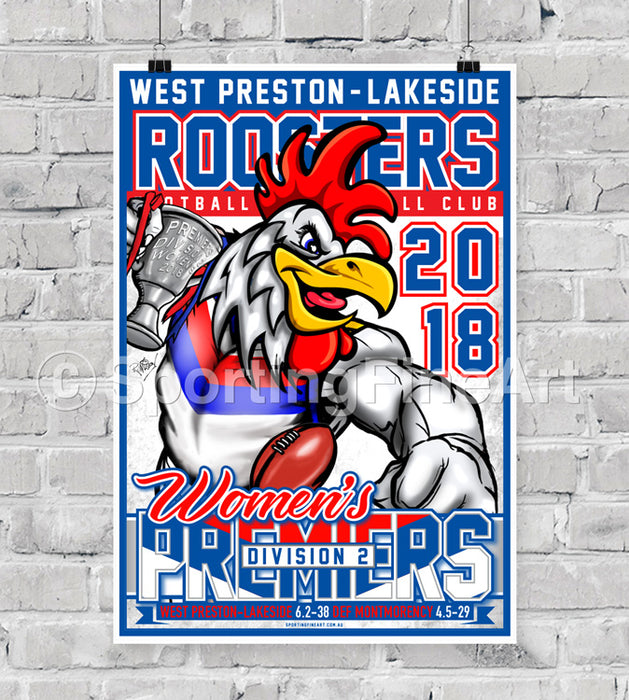 West Preston-Lakeside Women's FC 2018 Premiership Poster