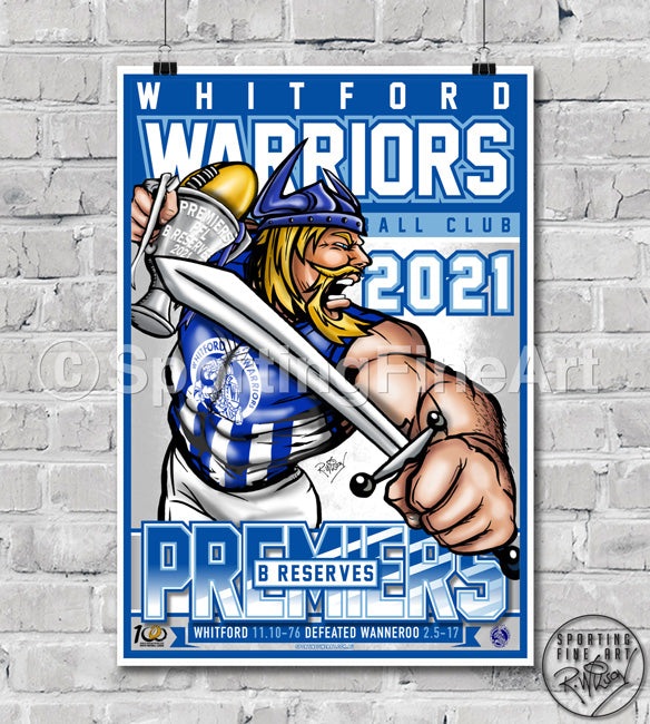 Whitford AFC 2021 Premiership Poster
