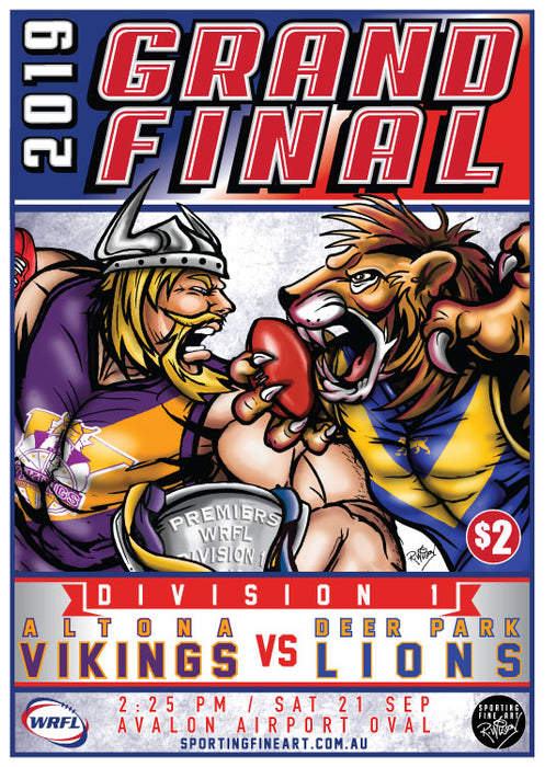 WRFL Division 1 Grand Final Poster
