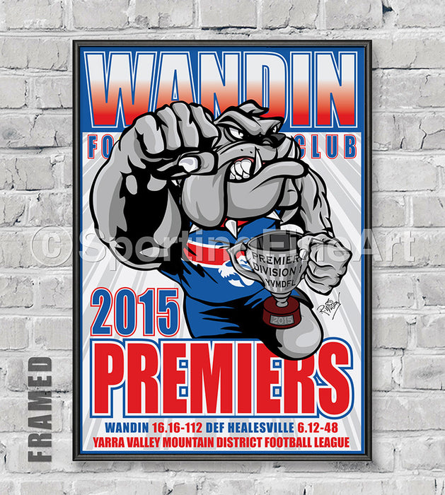 Wandin Football Club 2015 Premiership Poster