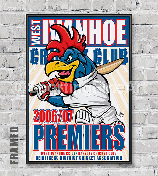 West Ivanhoe Cricket Club 2006/07 Premiership Poster