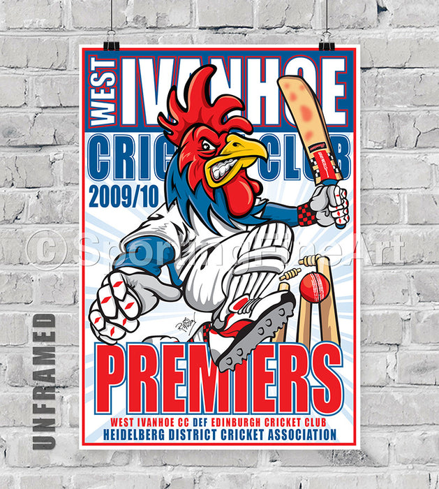 West Ivanhoe Cricket Club 2009/10 Premiership Poster