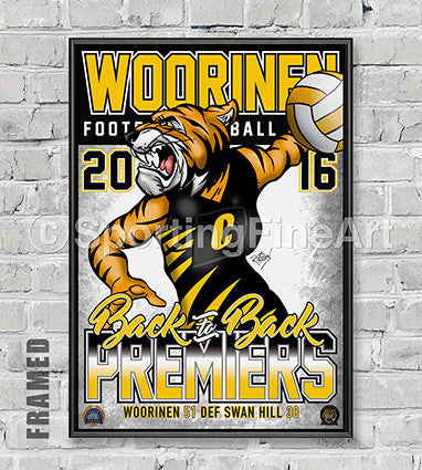 Woorinen Netball Club 2016 Premiership Poster