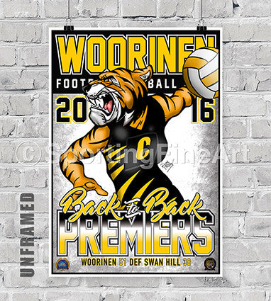 Woorinen Netball Club 2016 Premiership Poster