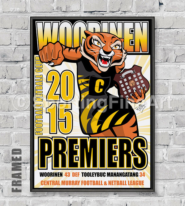 Woorinen Netball Club 2015 Premiership Poster